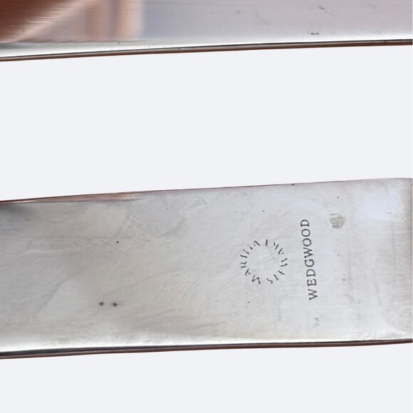 Wedgwood Martha Stewart Stainless Steel Table Knives Set Of 5 Flatware Recital - Picture 4 of 5